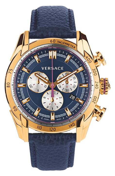 versace chrono signature|quartz chronograph Versace watch men.